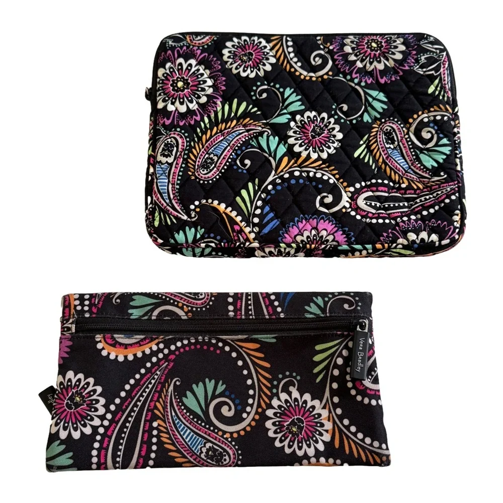 Vera Bradley Multicolor Paisley Tablet Cover and Pencil Case